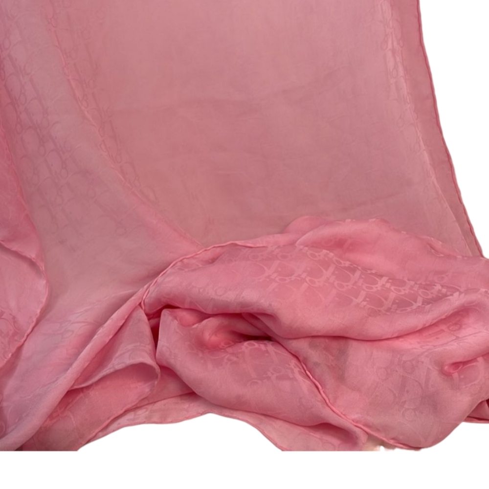 NWOT RARE Dior Trotter Extra Large Sheer Silk Scarf/Stole/Shawl - Picture 6 of 6